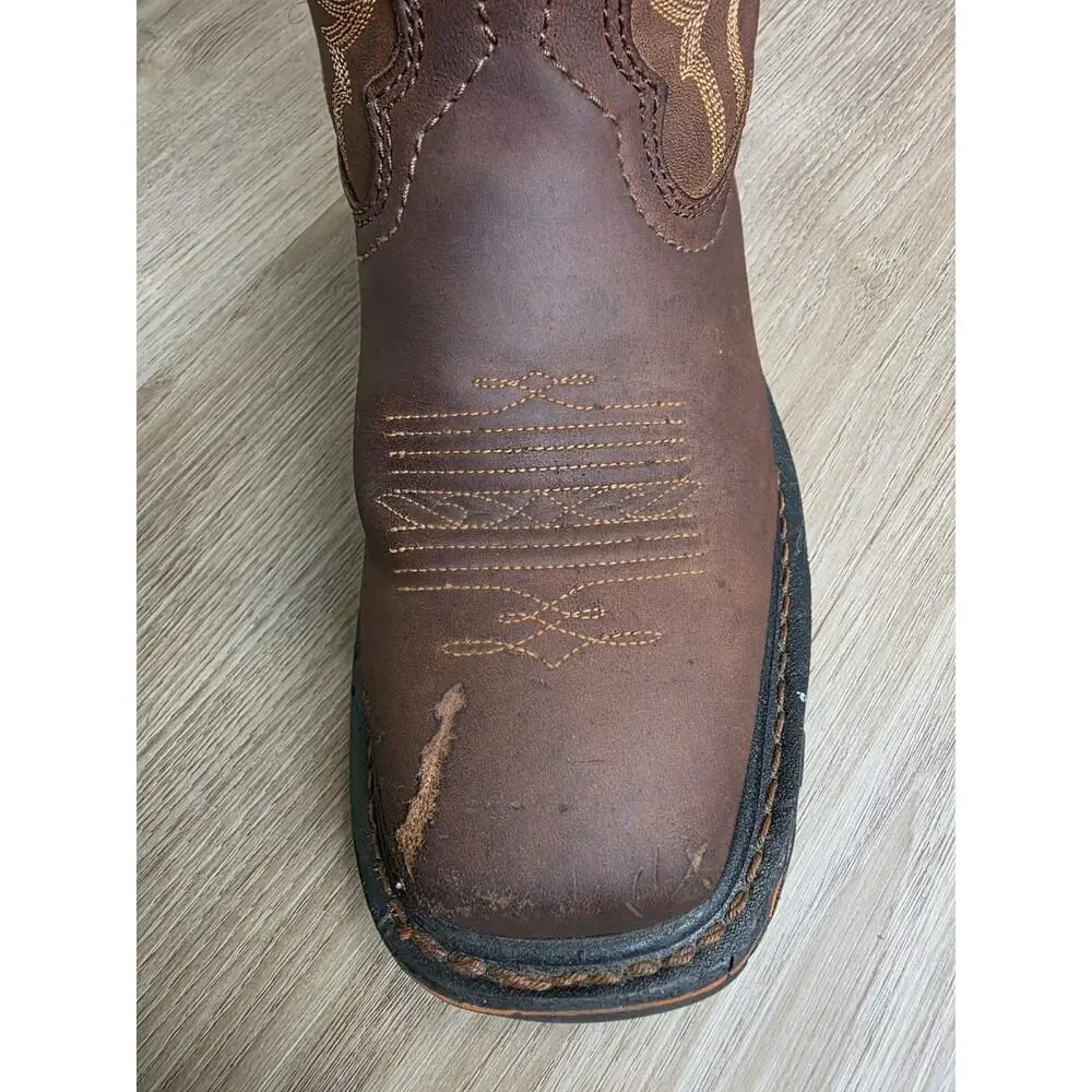 Cody James Brown Steel Toe Work Boots Vibram Sole Men's 7.5D EH PR Leather